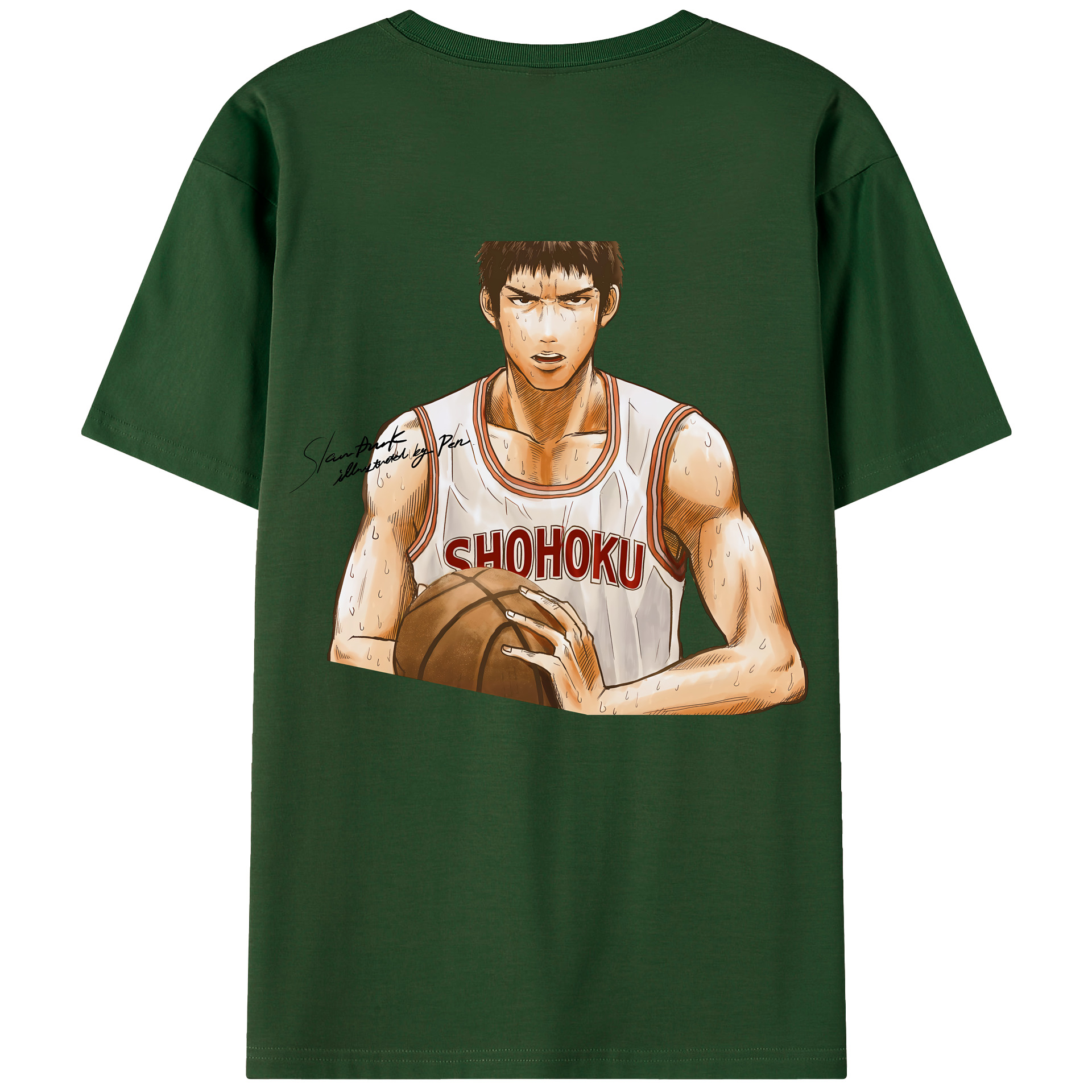 SLAM DUNK／スラムダンク 綿100％半袖Tシャツ（背面プリント）